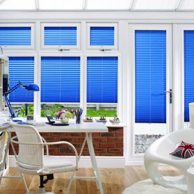 navy blinds