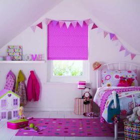 pink childrens blinds