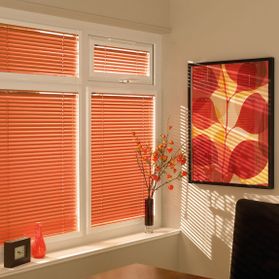 burnt orange blinds